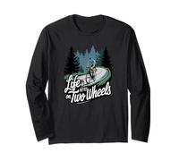 La Vie Est Meilleure sur Deux Roues Cyclisme Aventure Manche Longue