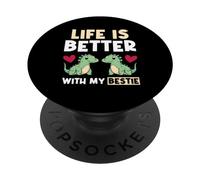 La Vie Est Plus Belle avec Ma Copine Meilleur Ami Besties PopSockets PopGrip Adhésif