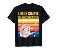 La Vie est Simple : Mangez, dormez, répétez Le Golf T-Shirt