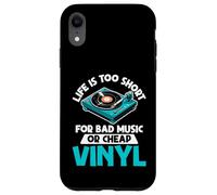 La Vie est trop Courte pour de la Mauvaise Musique ou des disques vinyles Bon marché Coque pour iPhone XR