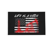 La Vie Est Un Enchaînement. Ouvrier Pétrolier, Foreur - Pétrolier, Plateforme Pétrolière. Bannière Solide Drapeaux Résistant Aux Intempéries Drapeau De Jardin Pour Mur Cour Célébrations 90X150Cm