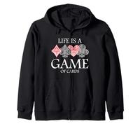 La Vie est Un Jeu de Cartes Joueur de Poker Jeu de Poker Jeu Argent Sweat à Capuche