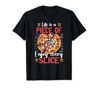 La Vie est Un Morceau de Pizza Pi Every Slice Math 3,14 Pi Day T-Shirt