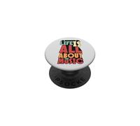 La Vie est Une Histoire de Musique rétro Vintage des années 70 Amateur de Musique PopSockets PopGrip Adhésif