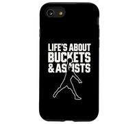 La Vie est Une Question de seaux et d'aides - Basketball Coque pour iPhone SE (2020) / 7/8