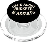 La Vie est Une Question de seaux et d'aides - Basketball PopSockets PopGrip pour MagSafe