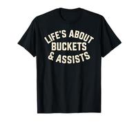 La Vie est Une Question de seaux et d'aides - Basketball T-Shirt