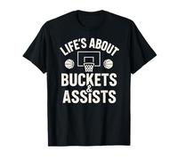 La Vie est Une Question de seaux et d'aides - Basketball T-Shirt