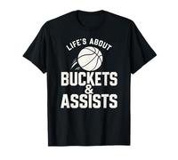 La Vie est Une Question de seaux et d'aides - Basketball T-Shirt