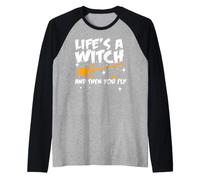 La Vie est Une sorcière et Puis tu t'envoles Manche Raglan