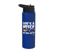 La vie est une sorcière et puis tu t'envoles Stainless Steel Insulated Water Bottle