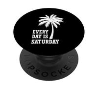 La Vie est Vraiment Belle, Tous Les Jours C'est Le Samedi, l'été, la Plage PopSockets PopGrip Adhésif