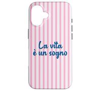 La Vie Italienne est Un rêve ; La Vita è Un sogno Coque pour iPhone 16