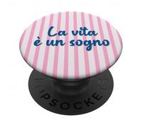 La Vie Italienne est Un rêve ; La Vita è Un sogno PopSockets PopGrip Adhésif