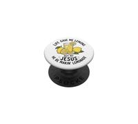 La Vie m'a donné des Citrons mais Mon Jésus Fait de la Limonade PopSockets PopGrip Adhésif