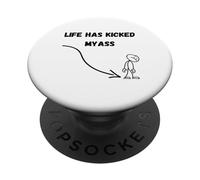 LA Vie m'a DONNÉ Un Coup DE Pied PopSockets PopGrip Adhésif