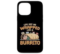 La Vie m'a enveloppé comme Un Burrito Drôle Burrito Gourmet Coque pour iPhone 13 Pro Max