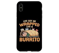 La Vie m'a enveloppé comme Un Burrito Drôle Burrito Gourmet Coque pour iPhone XS Max