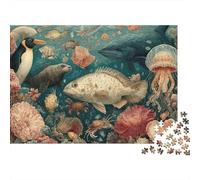 La Vie Marine, Le Monde sous-Marin. Un Jeu Unique et créatif, Stimulant et Amusant. 1 000 pièces (75 x 50 cm).