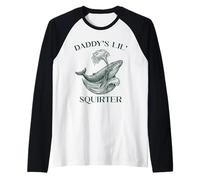 La Vie Marine Vintage de la Petite Baleine à Papa Manche Raglan