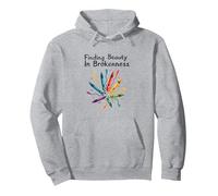 La Vie ne consiste Pas à être ce Parfait Art au Crayon coloré Sweat à Capuche, Unisexe pour Adultes, Gris Chiné, L