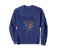 La Vie ne consiste Pas à être ce Parfait Art au Crayon coloré Sweatshirt, Unisexe pour Adultes, Bleu Marine, L