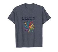 La Vie ne consiste Pas à être ce Parfait Art au Crayon coloré T-Shirt, Homme, Bleu Chiné, L
