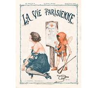 La Vie Parisienne Heartbreak Cupid Love Magazine Cover Extra Large XL Wall Art Poster Print Cœur L'amour Couverture du magazine Couverture mur Impression d'affiches