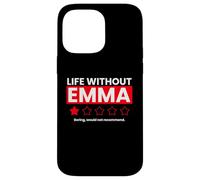 La Vie sans Emma Boring ne recommanderait Pas Funny Review Coque pour iPhone 14 Pro Max