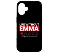 La Vie sans Emma Boring ne recommanderait Pas Funny Review Coque pour iPhone 16