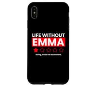 La Vie sans Emma Boring ne recommanderait Pas Funny Review Coque pour iPhone XS Max