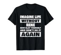 La Vie sans Que René dise Un nom drôle T-Shirt Graphique avec Valeur, Homme, Noir, S