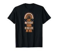 La Vie sans Tuba n'est Pas Une Vie du Tout Bohemian Rainbow T-Shirt