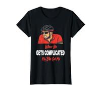 La Vie se complique, Mon vélo m'a donné Un drôle de Cycliste T-Shirt Graphique avec Valeur