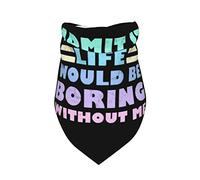 La Vie Serait ennuyeuse sans Moi Summer Dog Bandanas Boy Bulk Pet Scarf Réglable Doux Triangle Bavoirs Accessoires pour Petits Moyens Grands Chiots Chats