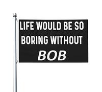 La vie serait si ennuyeuse sans drapeau Bob - Bannière extérieure double face pour maison - 0,9 x 1,5 m - La vie serait si ennuyeuse sans tapisserie Bob pour salle de classe