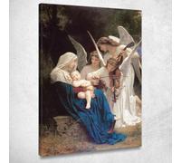 La Vierge des Anges William Bouguereau, wbg170 Tableau imprimé sur toile, 115 x 80 cm