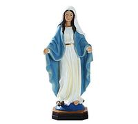 la Vierge Marie, 22 cm, Multicolore, Sainte Vierge Marie, Statue en résine, Figurines catholiques, Sculpture, Figurines religieuses, Statue décorative pour la Maison, l'église, l'école