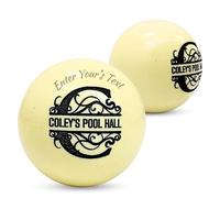 LA VILLA DECORE Balles de billard personnalisables avec votre propre texte ou logo - Améliorez la marque de votre salle de billard ou créez un cadeau unique en son genre
