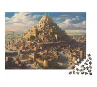 La Ville de BabelPuzzles 1000 Pièces pour Adultes, Jeux Éducatifs, Décoration D'intérieur38x26cm/1000pcs
