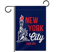 la ville de New York Drapeau de jardin 12x18 pouces,Petits drapeaux de cour,bannière verticale Double face,décoration extérieure