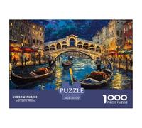 La Ville des Eaux de Venise1000 Pièces Puzzlegéographie pour Adultes Jeu D'Intelligence Difficile EtStimulant Paysagedes QuatreSaisons 70x50cm/1000pcs