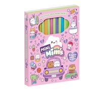 La Ville Des Mini Mim's - Avec 6 Feutres Pastels + 24 Colos
