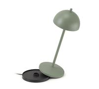 LA VILLE LUMIÈRE EvaG Lampe de Table Rechargeable Sans Fil - Lampe LED à Intensité Variable Tactile pour Intérieur/Extérieur IP65 - Température de 2200 à 3000K, Longue Durée, Aluminium, Noir