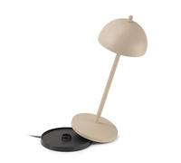 La Ville Lumière EvaG Lampe de Table Rechargeable Sans Fil - Lampe LED à Intensité Variable Tactile pour Intérieur/Extérieur IP65 - Température de 2200 à 3000K, Longue Durée, Aluminium, Noir