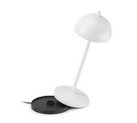 LA VILLE LUMIÈRE EvaG Lampe de Table Rechargeable Sans Fil - Lampe LED à Intensité Variable Tactile pour Intérieur/Extérieur IP65 - Température de 2200 à 3000K, Longue Durée, Aluminium, Noir