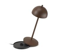 LA VILLE LUMIÈRE EvaG Lampe de Table Rechargeable Sans Fil - Lampe LED à Intensité Variable Tactile pour Intérieur/Extérieur IP65 - Température de 2200 à 3000K, Longue Durée, Aluminium, Noir
