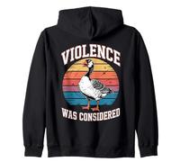 La Violence était considérée comme Un mème drôle d'oie en colère Sweat à Capuche