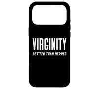 La virginité est Meilleure Que l'herpès Virgins Rock Funny Abstinence Coque pour iPhone 17 Pro Max