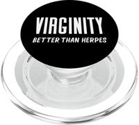La virginité est Meilleure Que l'herpès Virgins Rock Funny Abstinence PopSockets PopGrip pour MagSafe